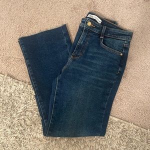 ZARA Mini Flare Ankle Jeans